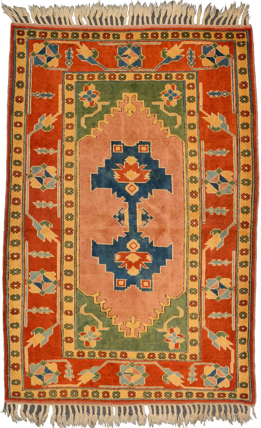 Kars Teppich 120 x 177 cm, geometrisches Muster, handgeknüpft