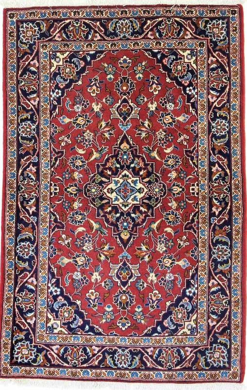 Kashan Orientteppich 152x99 cm - handgeknüpft, hochwertig