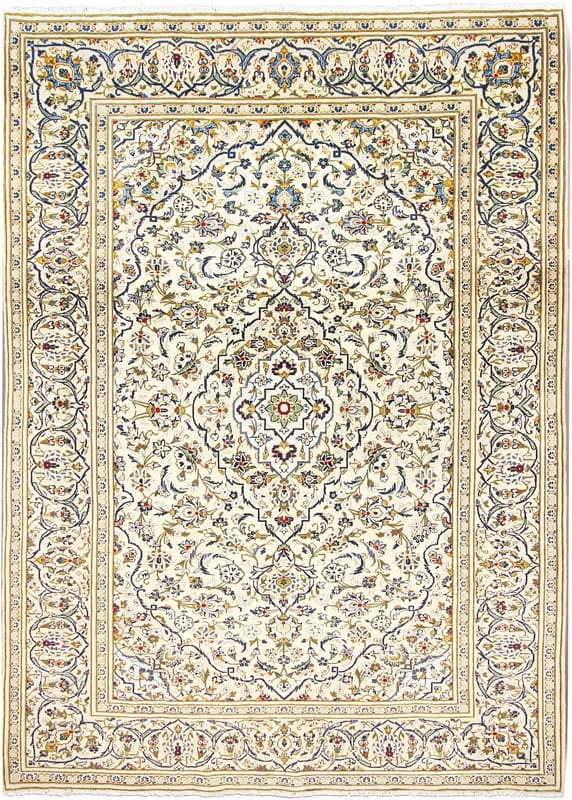 Kashan Teppich 342x244 cm - Traditioneller Perserteppich handgeknüpft
