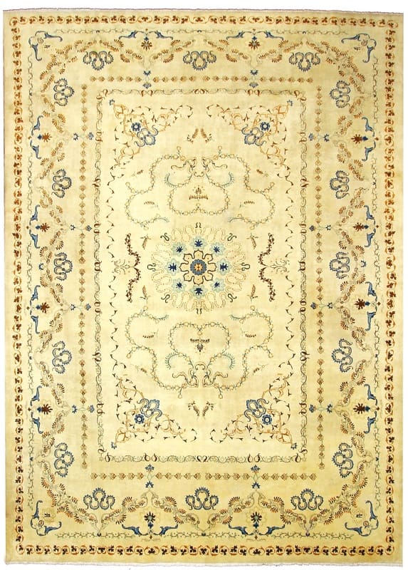 Kashan Teppich 371x270 cm – klassisch, handgeknüpft, Perserteppich