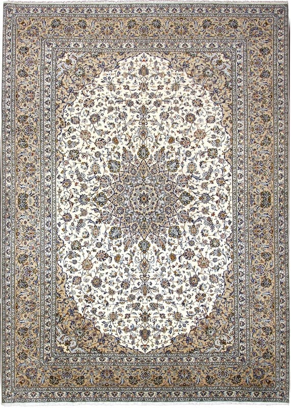 Kashan Teppich 419x309 cm - Traditionell handgeknüpft Perserteppich