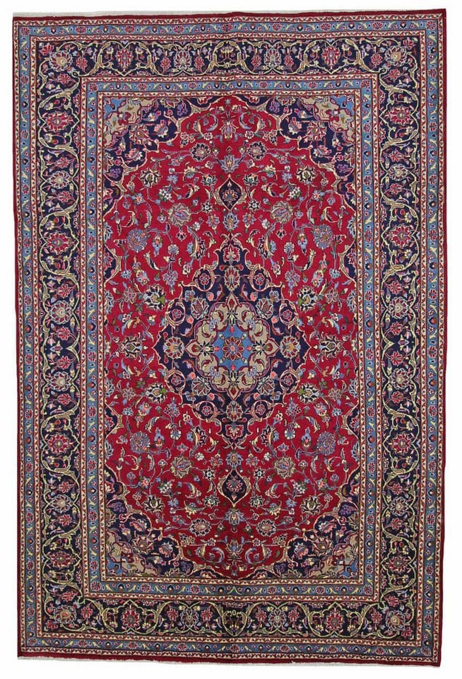 Kashmar Orientteppich 298 x 197 cm, Zirkhaki-Muster, handgeknüpft