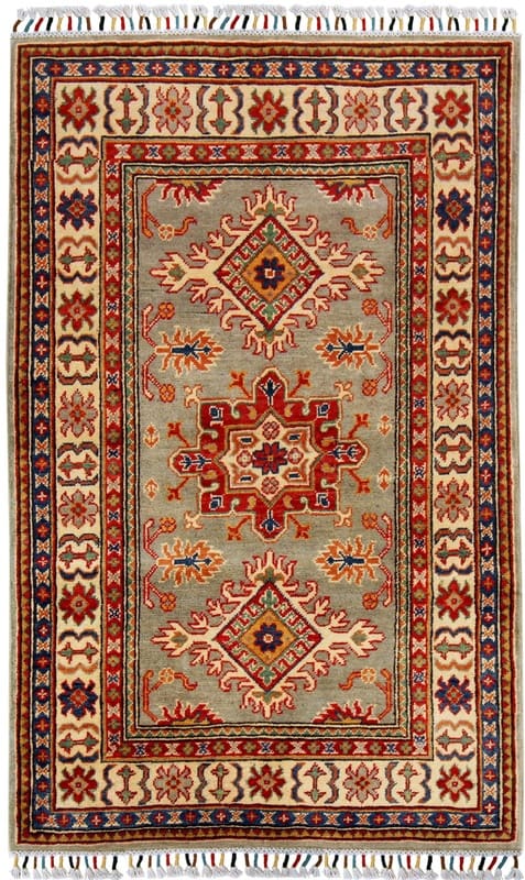 Kazak Orientteppich 143x98 cm - Antik-Look, handgeknüpft