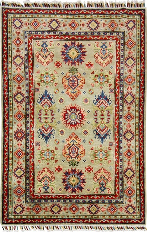 Kazak Teppich 151x106 cm, antik, handgeknüpft, Orientteppich