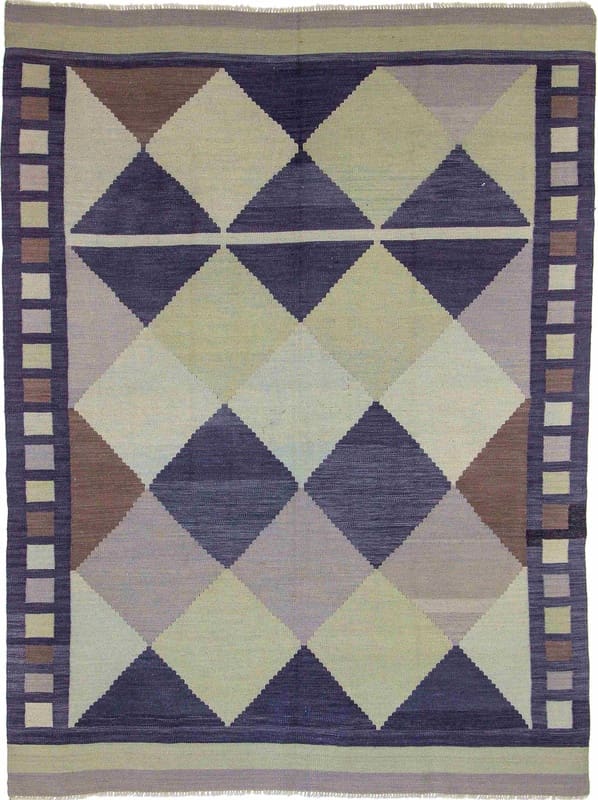 Kelim Afghan Teppich 234x171 cm, traditionell, handgewebt, bunt