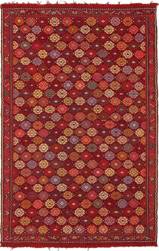Kelim Afshar Teppich 192x129 cm – Traditionell handgewebt