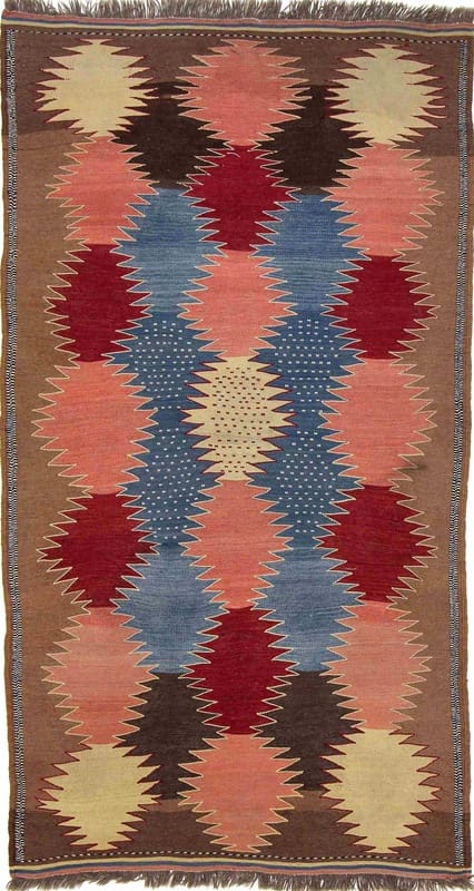 Kelim Gaschgai Teppich 239x129 cm – traditionell handgewebt