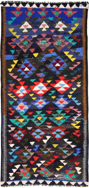 Kelim Teppich 268x131 cm, hochwertig, handgewebt, Orientteppich