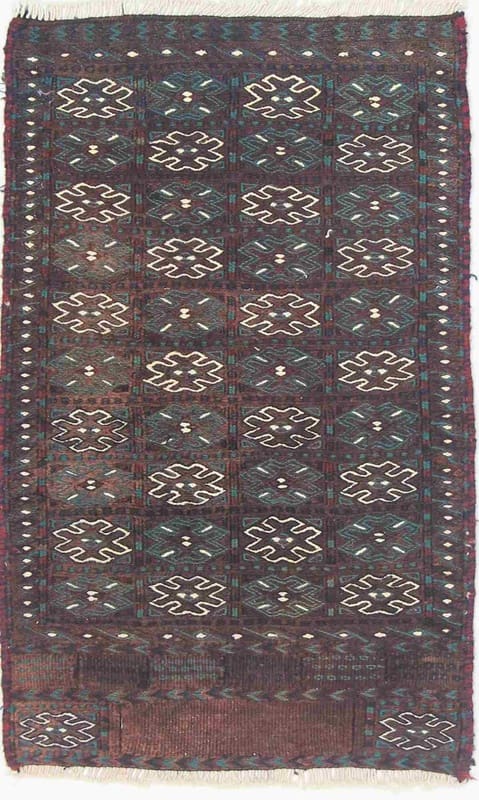 Kelim Teppich 94x56 cm - Traditionell gewebt aus Afghanistan, handgewebt
