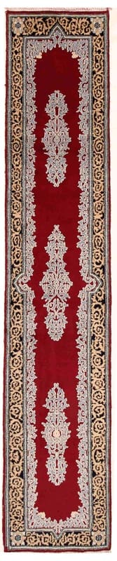 Kerman Orientteppich 400x91 cm, handgeknüpft, Hochwertige Qualität