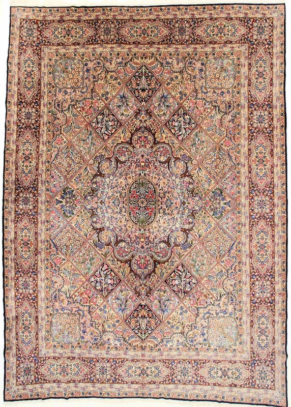Kerman Orientteppich 402x301 cm - Hochwertig handgeknüpft