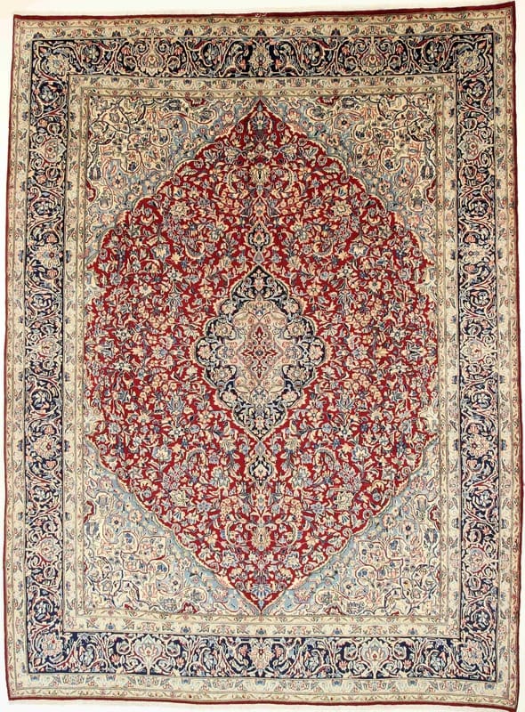 Kerman Ravar Orientteppich 396x288 cm - Handgeknüpft, hochwertig