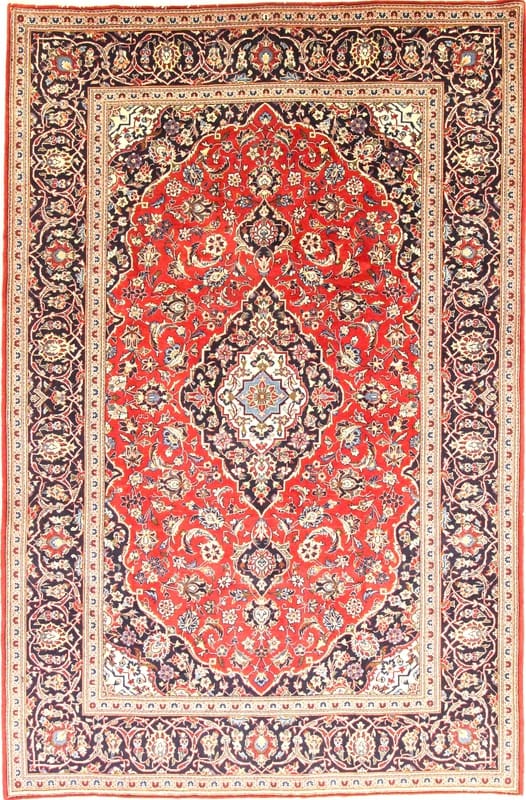 KESCHAN Orientteppich 312x203 cm - traditionelles Medaillon-Muster, handgeknüpft