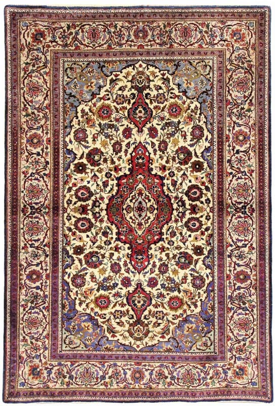 Keshan Seidenteppich 156x104 cm – Hochwertig handgeknüpft