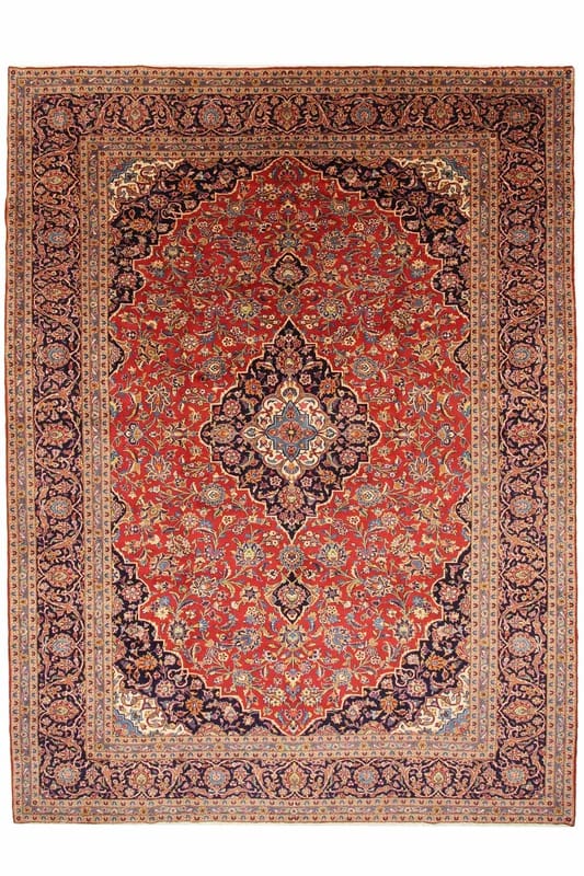 Keshan Teppich 407x309 cm - Traditioneller Perserteppich handgeknüpft