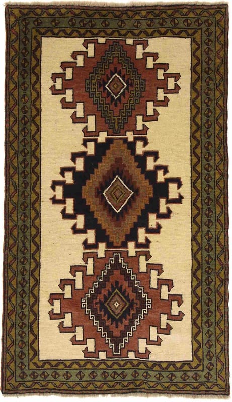 Kurde Orientteppich 192x110 cm – Handgeknüpft, Wolle, Traditionell