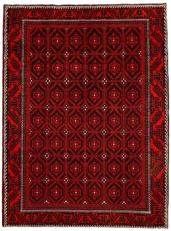 Kurdi Orientteppich 280x208 cm – Handgeknüpft, geometrisches Design