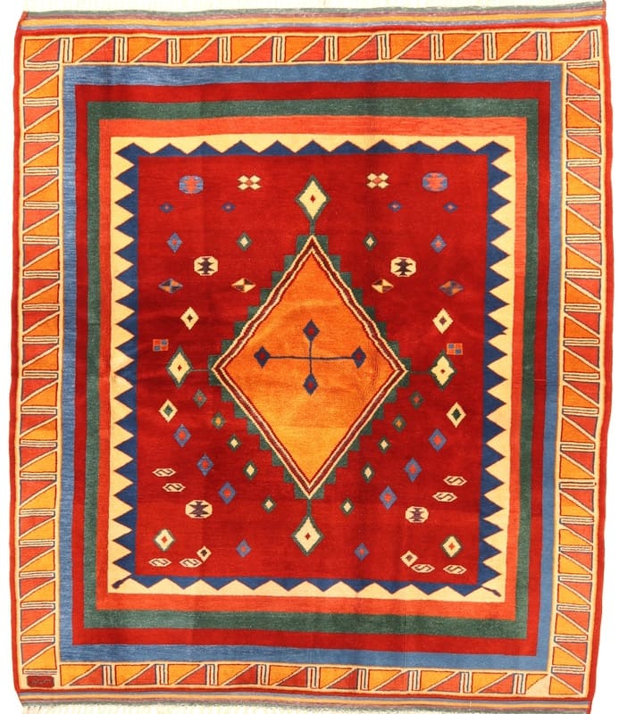 (Verkauft) Lorestan Perserteppich 207x181 cm, 128.000 Knoten, handgeknüpft