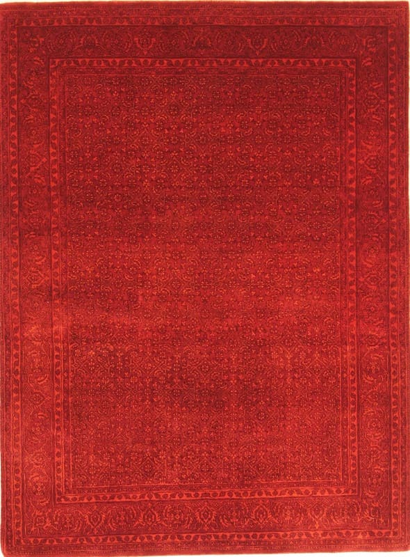 Loribaft Orientteppich 197x148 cm – rot, 200.000 Knoten, handgeknüpft