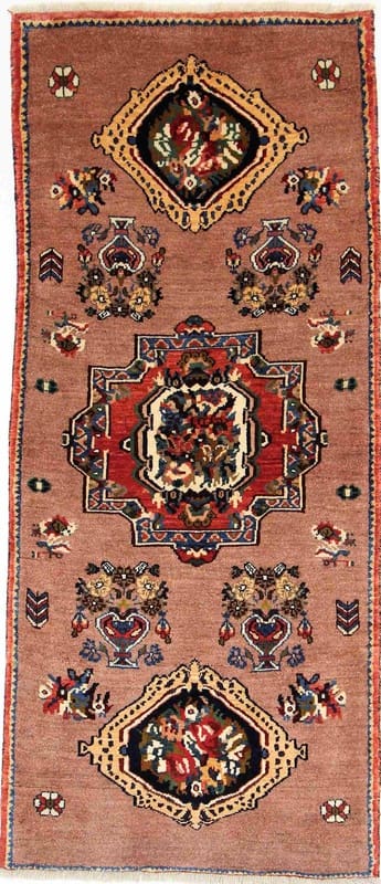 Loribaft Teppich 202x82 cm – hochwertige Gabbeh, handgeknüpft