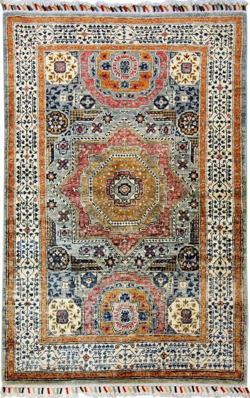 Mamluk Orientteppich 155x104 cm – Antiklook, handgeknüpft