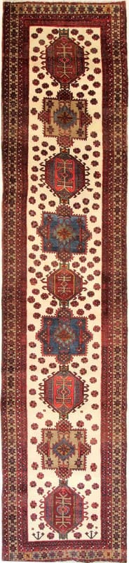 Meshegin Orientteppich 454x95 – Kaukasus-Muster, handgeknüpft