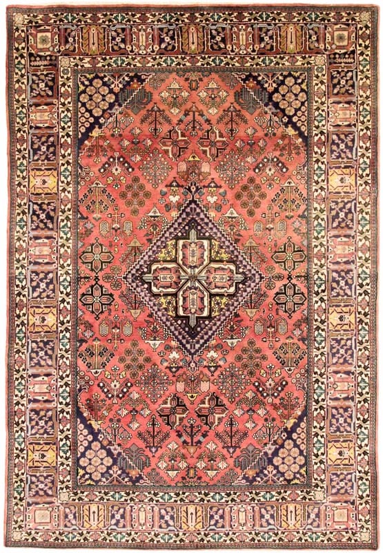 Meyme Teppich 302x206 cm, klassischer Perserteppich, handgeknüpft