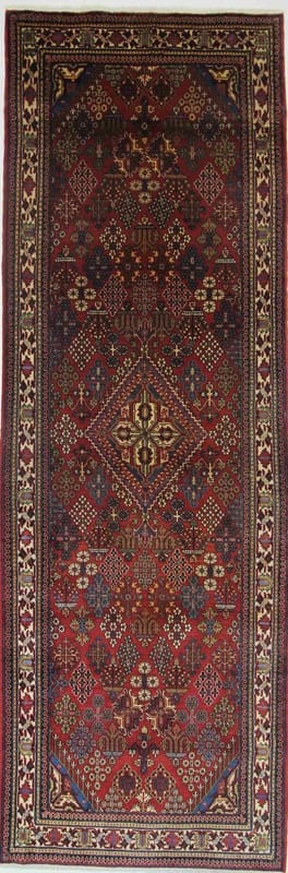 Meymeh Teppich 330x110 cm, 100% Wolle, handgeknüpft, Perserteppich