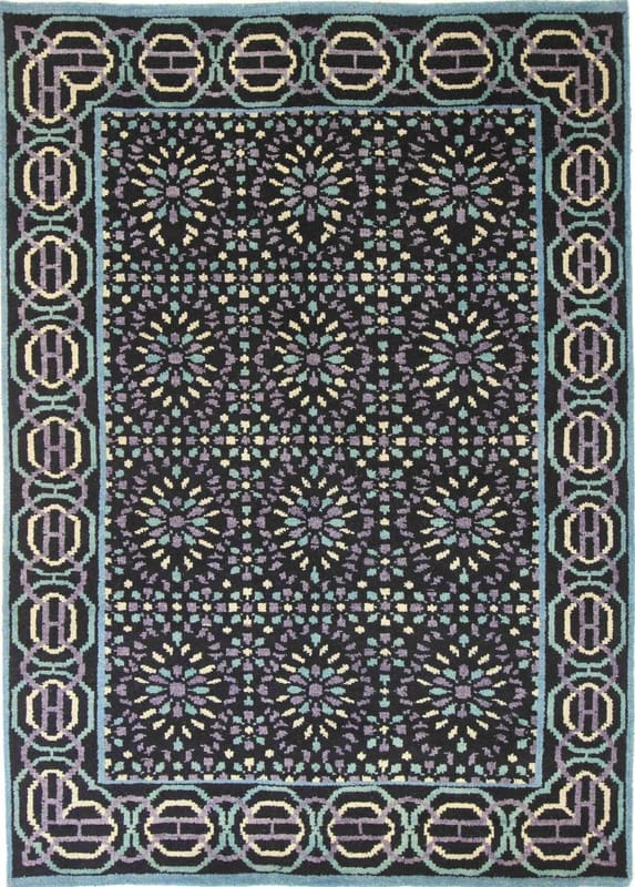 Modern-Ikat Orientteppich 235x167 cm, handgeknüpft, einzigartig
