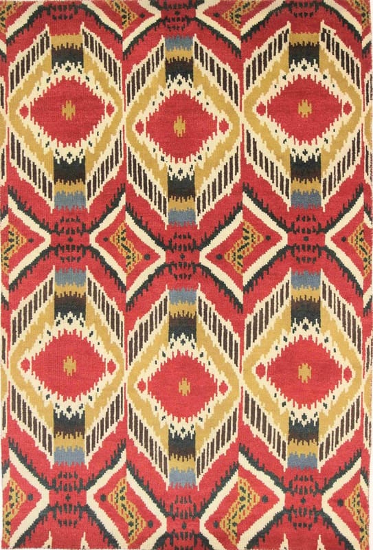MODERN-IKAT Orientteppich 248x165 cm - Handgeknüpft, zeitgemäß