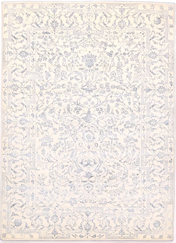 MODERN Lotus Carpet 245x159 – Designer Orientteppich handgeknüpft