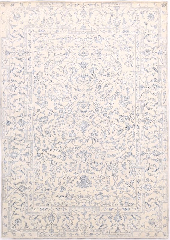 MODERN Lotus Teppich 243x174 cm – Orientteppich handgeknüpft