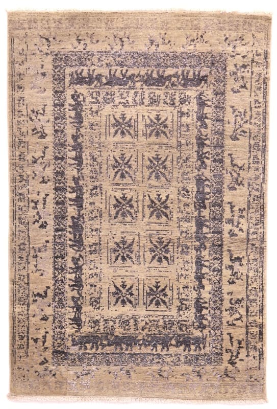 Moderne Orientteppich 182x124 cm - Designer-Teppich handgeknüpft