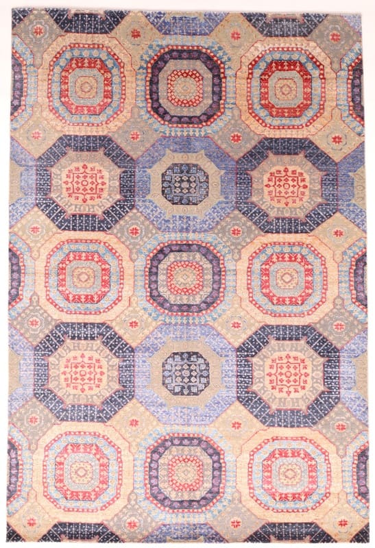 Moderner LOTUS Orientteppich 300x201 cm – handgeknüpft