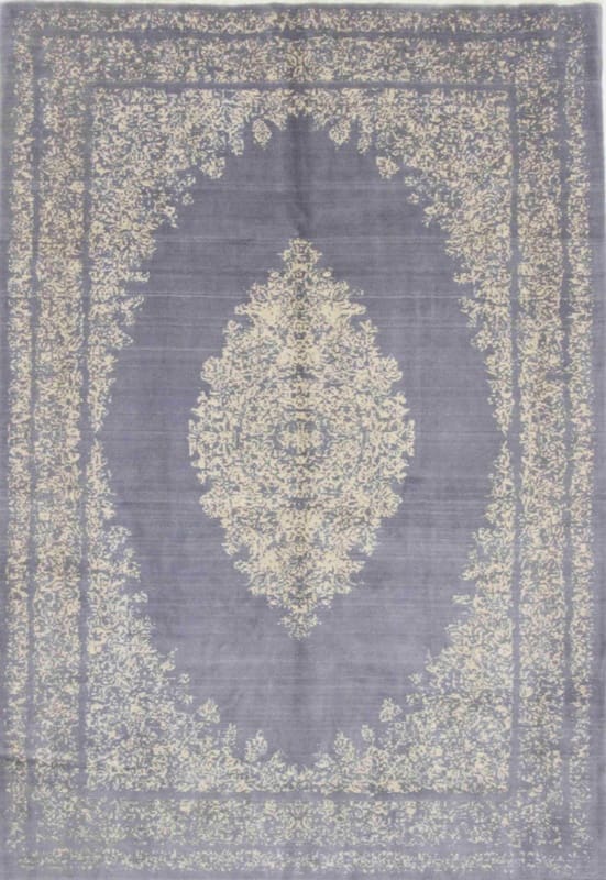 Moderner Orientteppich 302x201 cm, handgeknüpft, zeitloses Design