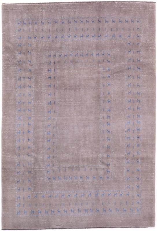 Moderner Orientteppich 302x205 cm - elegant handgeknüpft