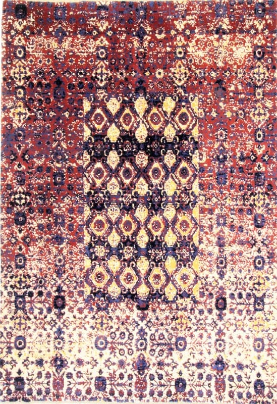 Moderner Orientteppich 304x220 cm – Tradition trifft Design, handgeknüpft