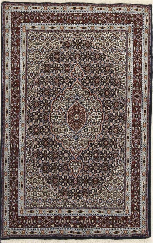 Moud Orientteppich 152x97 cm, 450.000 Knoten, handgeknüpft