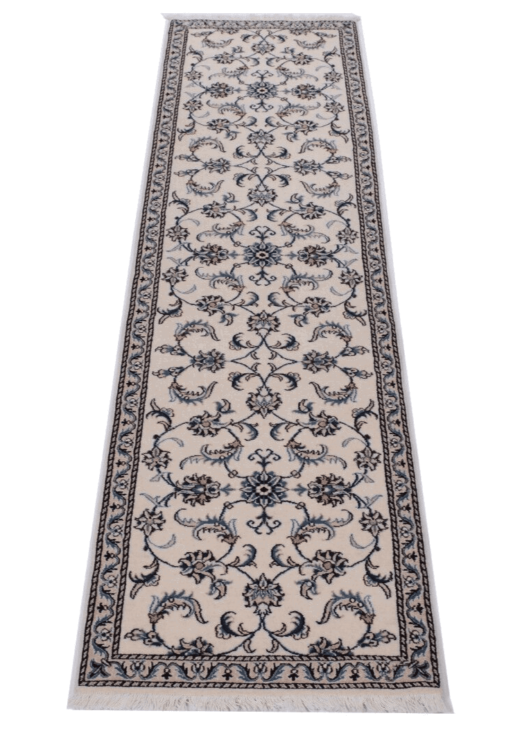 Nain 292x77 cm Handgeknüpfter Perserteppich Beige, 300.000 Knoten