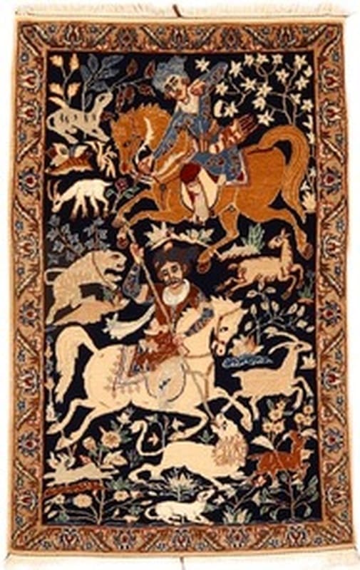 Nain 6 La Orientteppich 115x76 cm, persisches Design, handgeknüpft