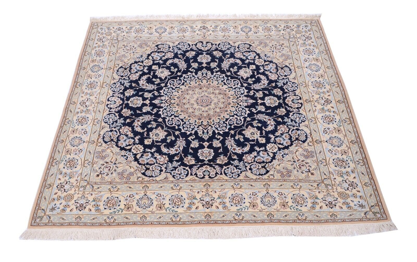 Nain 9 La 202 x 203 cm Perserteppich handgeknüpft Floralmotiv