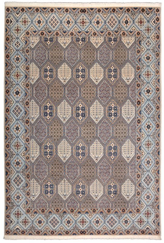 Nain Teppich 204 x 299cm, florale Muster, handgeknüpft, Perserteppich