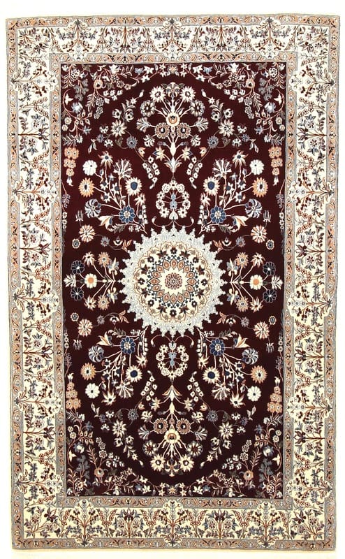 Nain Teppich 238x146 cm, 1.000.000 Knoten, rot, handgeknüpft H1