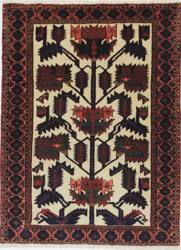 Orientteppich 144x106 cm, semi-antik, Hamedan, handgeknüpft