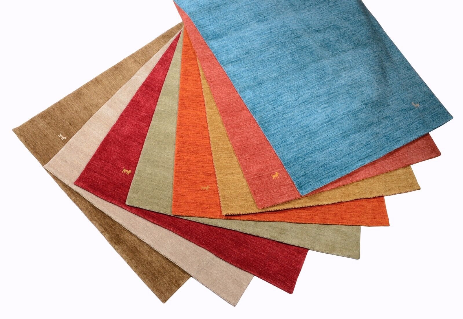 Orientteppich 90x60 cm Schurwolle Gabbeh handgewebt, perfekt