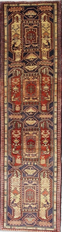 Orientteppich Azarbaijan 320x88, mittelfein geknüpft, handgeknüpft