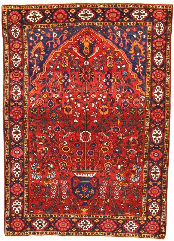 Orientteppich Bakhtair 192x145 cm – Handgeknüpft, Wolle, Unikat