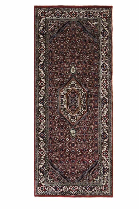 Orientteppich Bidjar 207x84 cm, handgeknüpft, traditionelle Muster