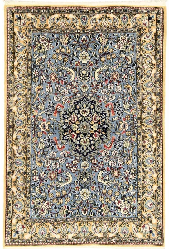 Orientteppich Ghom 156x105 cm, handgeknüpft, exquisite Muster