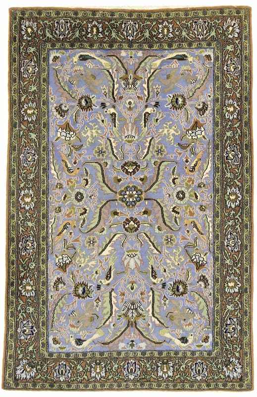 Orientteppich Ghom 160x104 cm – handgeknüpft, traditionelles Design